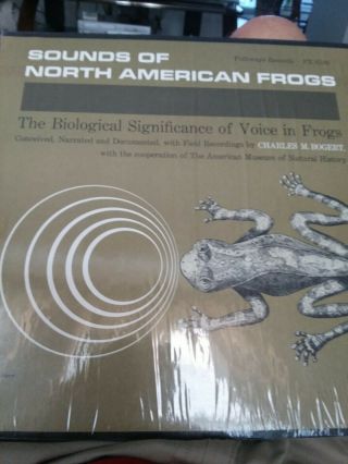 Sounds Of North American Frogs Lp Sw 1958 Charles M.  Bogert Folkways Fx6166 Ex