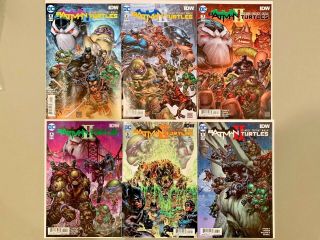Batman Teenage Mutant Ninja Turtles Ii 1 - 6 Idw Dc Crossover Complete 1st Prints