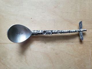 Vintage Collectible Souvenir Spoon 4 " Alaska Silver Plate,  Made In Canada