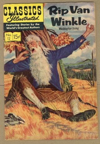 Classics Illustrated 012 Rip Van Winkle 12 1963 Vg 4.  0