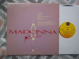 Madonna Sire Promotional 12 " Live To Tell
