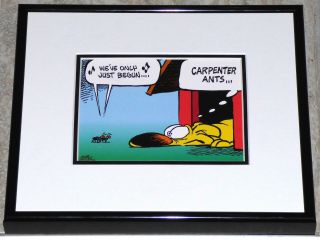 Mike Peters Grimmy Framed Comic Strip Card The Carpenters Karen Carpenter Ants