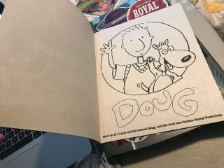 Nickelodeon Promotional Coloring Book EARLY 90 ' s DOUG RUGRATS REN AND STIMPY NM 4