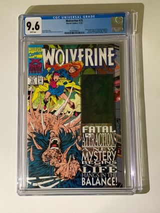 Wolverine 75 Cgc 9.  6 Wp Hologram Cover (1993) Nm,