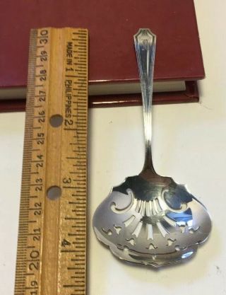 Vintage Whiting Mfg Gorham Sterling Silver King Albert Bon Bon Nut Serving Spoon