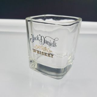 Jack Daniels Whiskey Rocks Glass 8 Oz Low Ball Square Heavy Shot Glass
