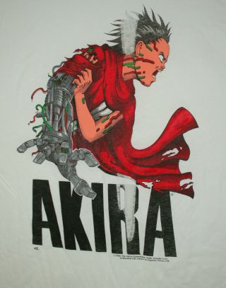 Anime Akira Committee Robot Arm T - Shirt Fashion Victim 1988 Nos