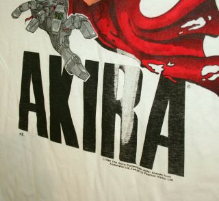 Anime Akira Committee Robot Arm T - Shirt Fashion Victim 1988 NOS 4