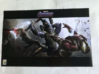 Sdcc 2019 Endgame Promo Poster Marvel Booth Avengers Endgame Promo Poster