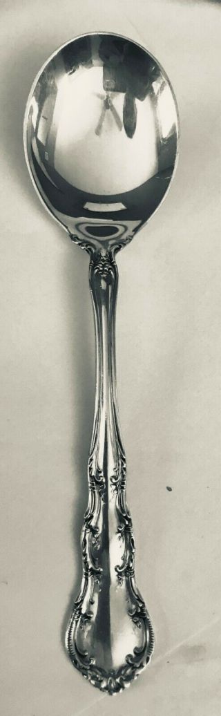 R W & S Wallace Irving Sterling Silver Round Soup Spoon - 5 7/8 "