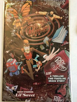 2019 Sdcc Comic Con Exclusive Skybound Adventures Of Dr Pepper Comic Book 1
