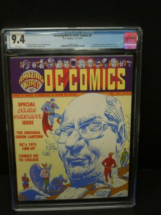 World Of Dc Comics 3 1974 Cgc 9.  4 Wp Julius Schwartz Issue