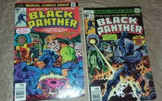 Black Panther No.  1 & 2 (1976) Marvel Beyond Jungle Action Jack Kirby Mcu