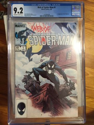 Web Of Spider - Man 1 First Appearance Of The Vulturions.  Cgc 9.  2