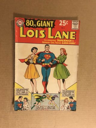 80 Page Giant Lois Lane 3 Silver Age Superman Dc Comic 1964