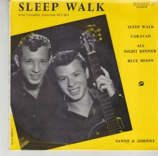 Santo & Johnny French Ep Sleep Walk Rock 