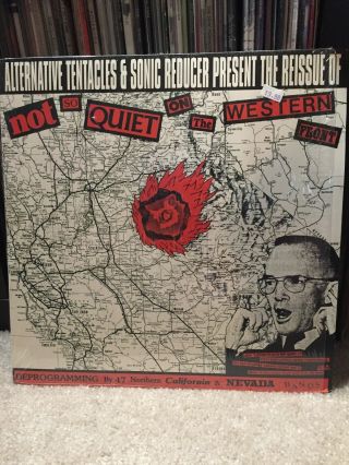 Not So Quiet On The Western Front Cd Alternative Tentacles Punk Hardcore Comp