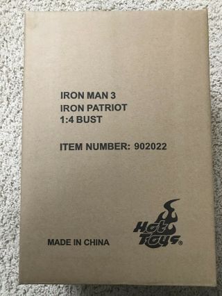 Hot Toys Iron Man 3 Iron Patriot 1/4 Scale Limited Edition Bust Htb12