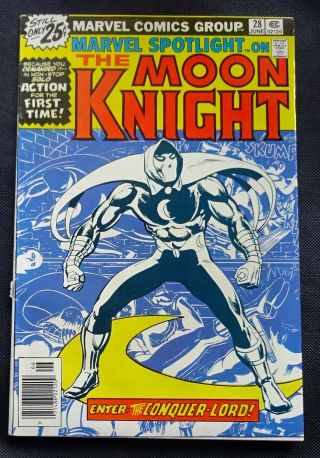 Marvel Spotlight 28 1st Solo Moon Knight Key