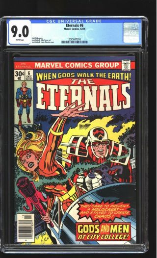 Eternals 6 Cgc 9.  0 Vf/nm Jack Kirby Cover Story Art Marvel 1977