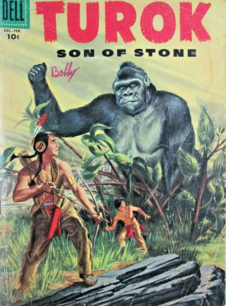 Turok Son Of Stone 6 Dell Comic Silver Age 1956 Vg,  /fn -