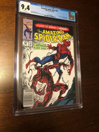 Cgc 9.  4 Spider - Man 361 1st Appearance Of Carnage Key 