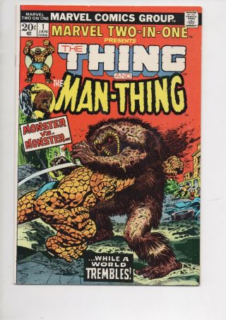 Marvel Two - In - One 1 Comic From 1974 In Vf,  8.  5/thing/more Than 70 Off Guide