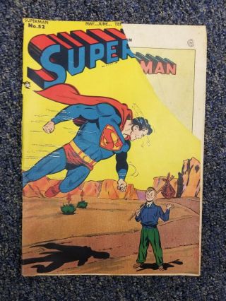 Superman 52 1948 Golden Age (classic Cover) Very Rare Wow