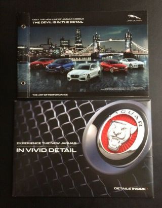 Jaguar The Devil Is In The Detail Soft Cover 2017 Brochure Bonus In Vivid Detail