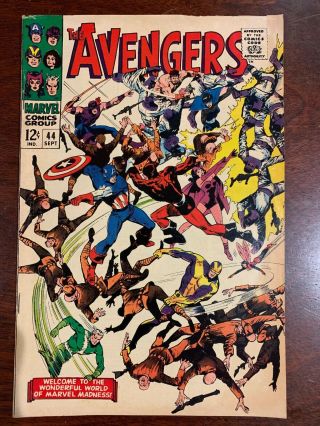 The Avengers 44 Higher Grade Silver Age Marvel Comic Book Origin Of Black Widow