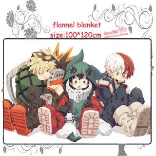 Anime My Boku No Hero Academia Plush Travel Flannel Blanket 100 120cm Gift G16