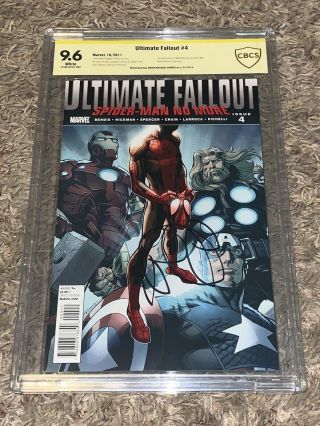 2011 Ultimate Fallout 4 1st Miles Morales Spider - Man Cbcs 9.  6 Ss Signed Bendis