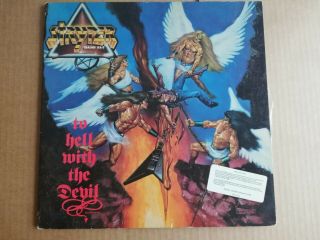 Stryper To Hell With The Devil Vinyl Lp Record With Insert
