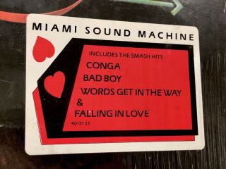Miami Sound Machine 80s Vinyl POP ROCK LP Primitive Love 1985 3