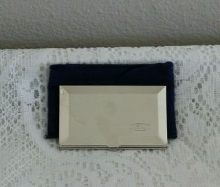 Reed & Barton 689 Silver Plate Executive Case Business Credit Card Holder Ford