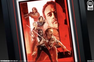 Sideshow Brian Rood THE LAST STAND The Walking Dead FINE ART PRINT Unframed 2