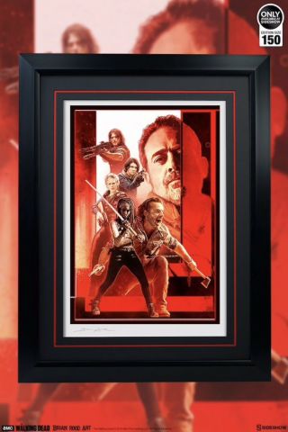 Sideshow Brian Rood THE LAST STAND The Walking Dead FINE ART PRINT Unframed 7
