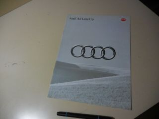 Audi Line Up Japanese Brochure 80 Coupe Cabriolet 100 S4 V8