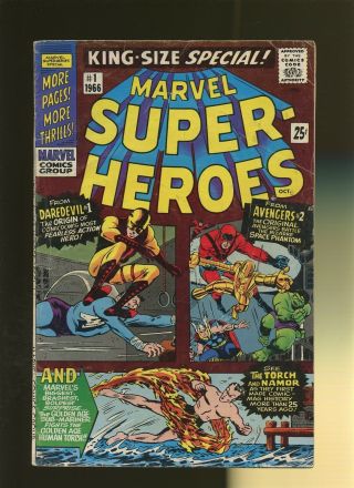 Marvel - Heroes 1 Vg,  4.  5 1 Book Reprints Avengers 2 Daredevil 1 & More