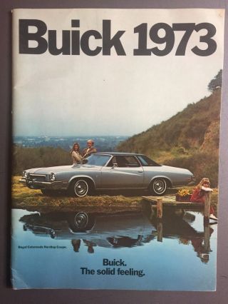 1973 Buick Full Line Showroom Advertising Sales Brochure Rare Awesome
