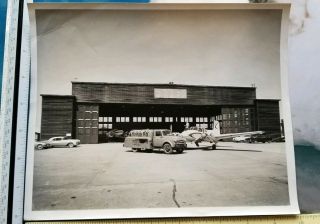 Vintage Photograph Phillips 66 Fisher Air Tanker Gas Service Station