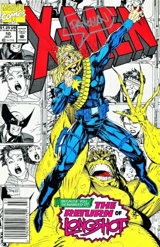 X - Men 10 The Return Of Longshot Signed By Artist Dan Panosian