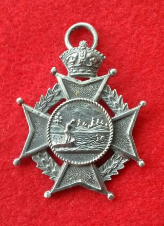 Birmingham 1890 Victorian Full Hallmark Sterling Silver Lifesaver Swim Fob/medal