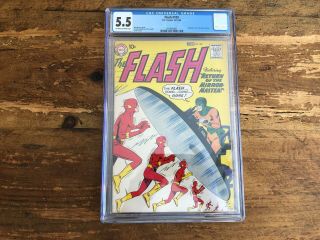Flash 109 Dc Comics 1959 Cgc 5.  5 Fn 2nd Mirror Master Combine