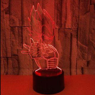 Dragon Ball Z 3d Table Lamp Led Light 7 Color Changing Birthday Gift