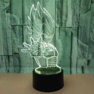 Dragon Ball Z 3D Table Lamp LED Light 7 Color Changing Birthday Gift 3