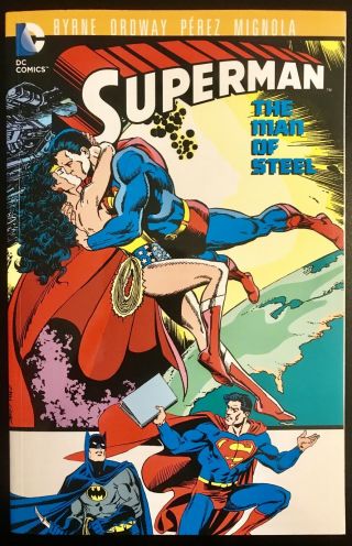 Superman Man Of Steel Tpb Vol 8 Byrne Batman Wonder Woman Signed By Mignola Zeck