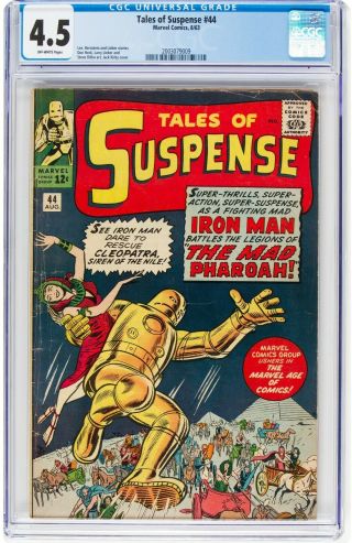 Tales Of Suspense 44 Cgc 4.  5 Early Iron Man - Universal Blue Label - Cents - 1963