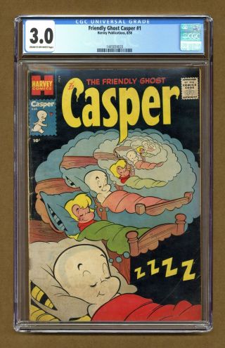 Casper The Friendly Ghost (3rd Series Harvey) 1 1958 Cgc 3.  0 1445034020