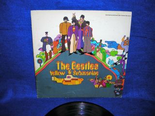 The Beatles Yellow Submarine Vinyl Vintage Record Album Sw 153 - Look Now